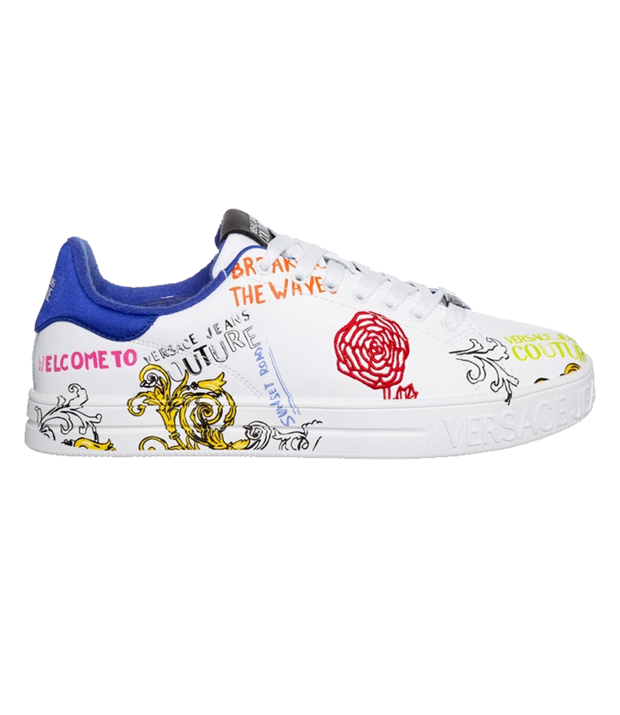 Versace Jeans Couture - White leather sneakers with logo 75YA3SF1ZP328 -  buy with Croatia delivery at Symbol